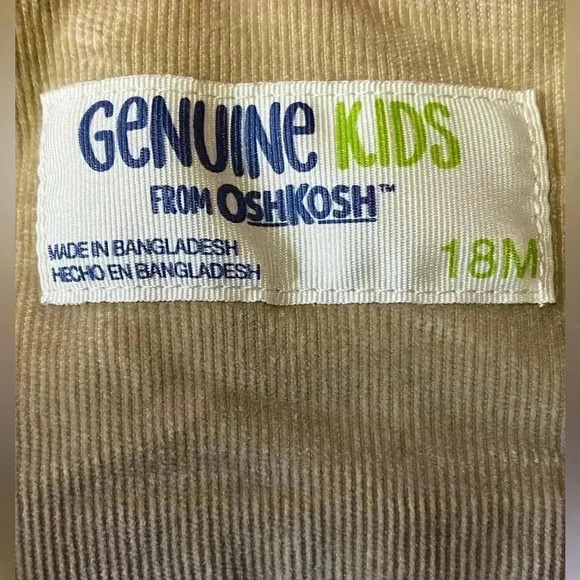 Genuine Kids from Oshkosh‎ hooded corduroy jacket size 18 months - Picture 11 of 11